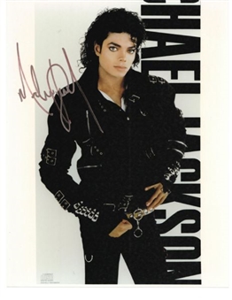 Michael Jackson Signed 8x10 Photo 